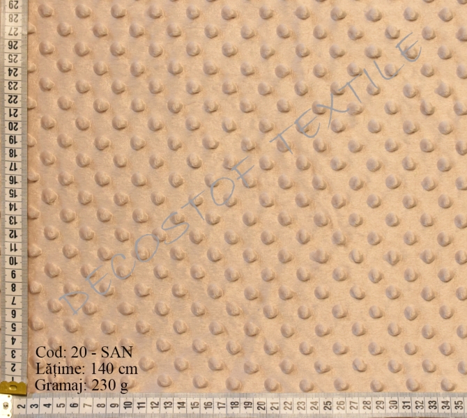Minky cu buline UNI 20